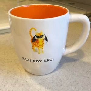 Rae Dunn Scaredy Cat new orange